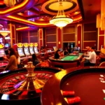 Players enjoy the thrill of betting at Nhà Cái Okwin's vibrant casino tables.