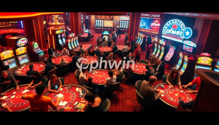 Experience thrilling gameplay at PHWIN casino with vibrant tables, interactive slots, and exhilarating poker games.