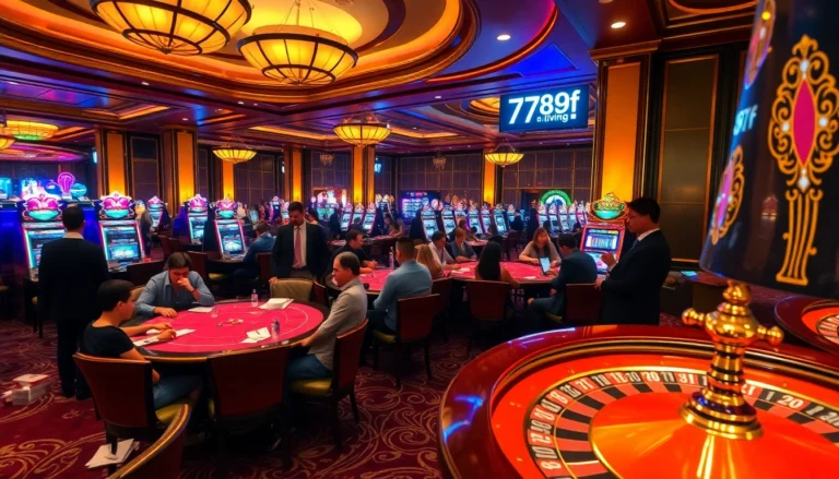 Enjoy the exhilarating atmosphere of a casino at https://789f.living/ where players strategize over poker tables, reveling in the thrill of winning.