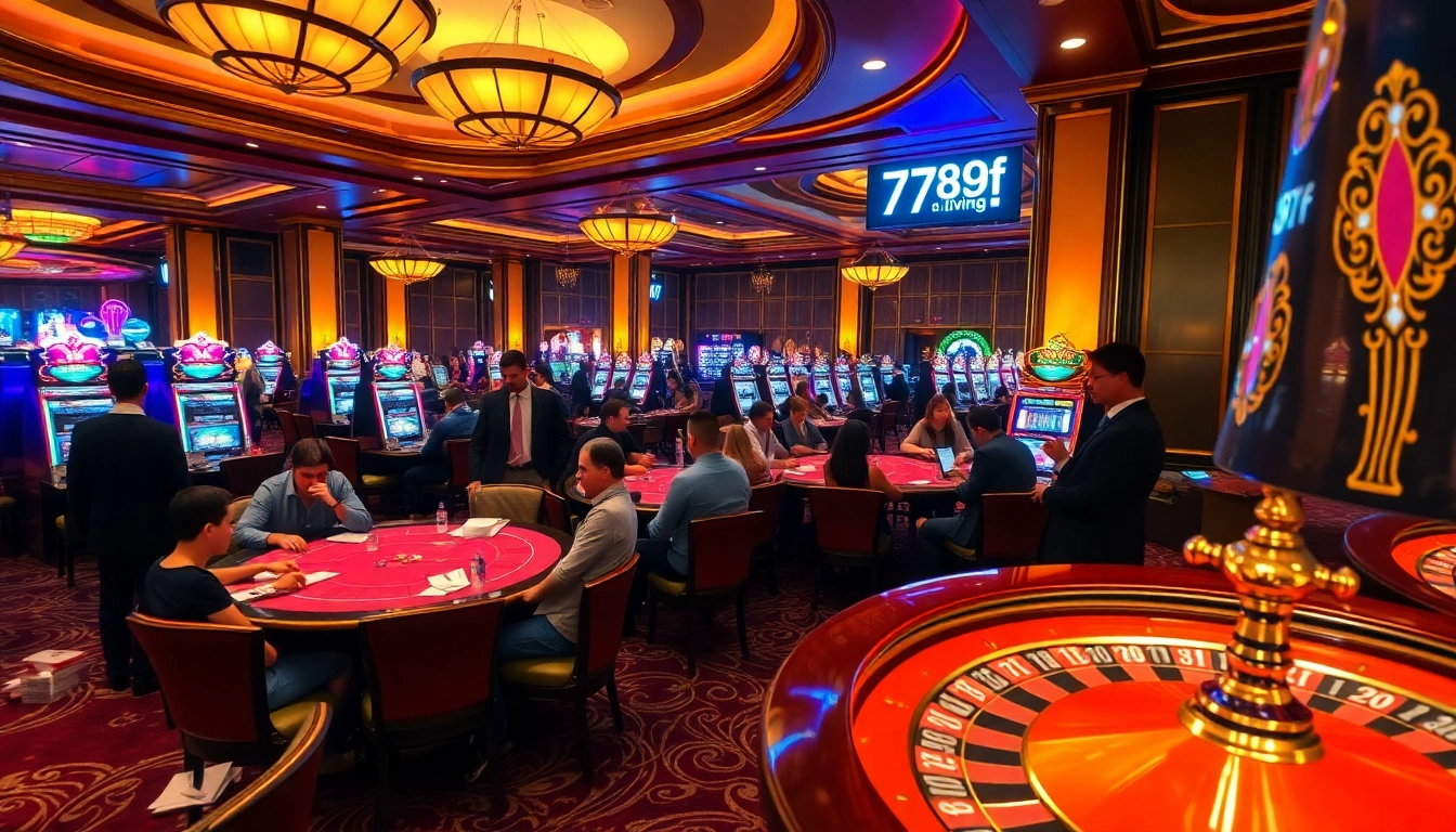 Enjoy the exhilarating atmosphere of a casino at https://789f.living/ where players strategize over poker tables, reveling in the thrill of winning.